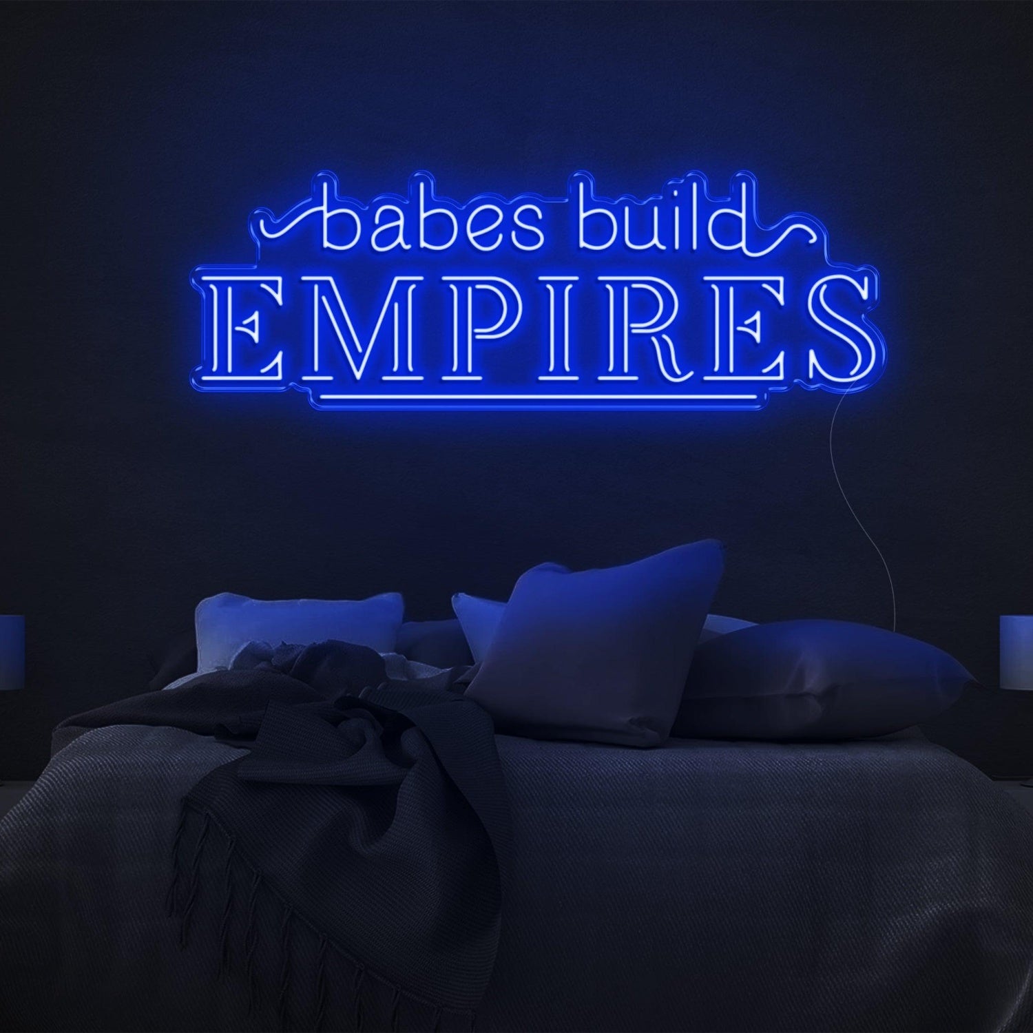 Babes Build Empires Hot Pink Led Neon Sign For Bedroom Wall Decor | Shineneon