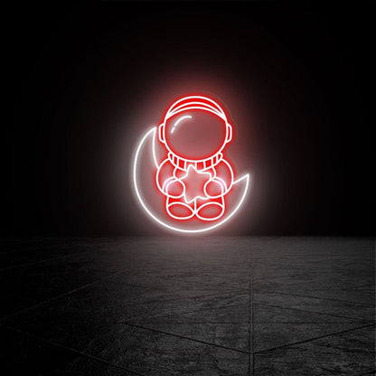 Baby Astronaut Led Neon Sign For Home Decparties And More - Shineneon