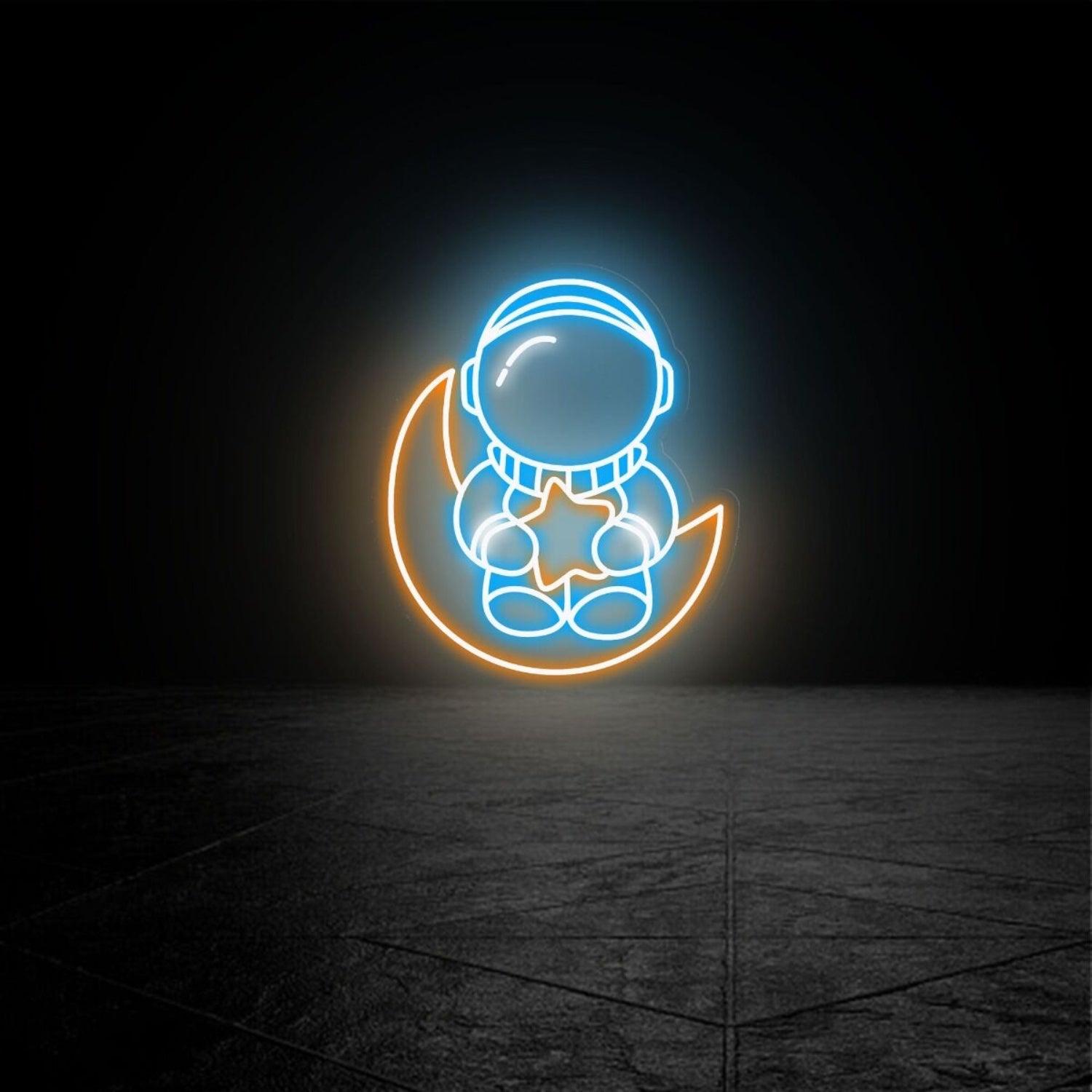 Baby Astronaut Led Neon Sign For Home Decparties And More - Shineneon
