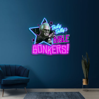Baby Billy Bible Bonkers Artwork Led Neon Sign - Shineneon
