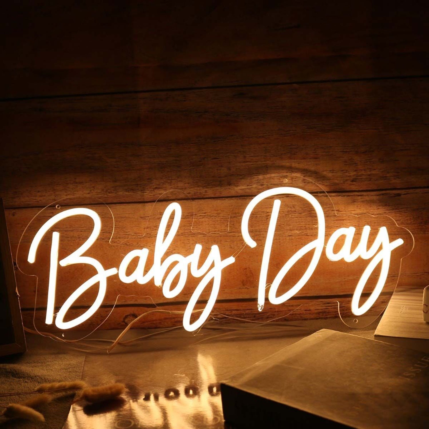 Baby Day Yellow Led Neon Sign - Shineneon
