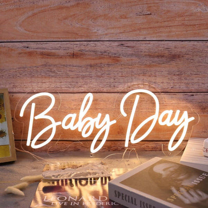 Baby Day Yellow Led Neon Sign - Shineneon