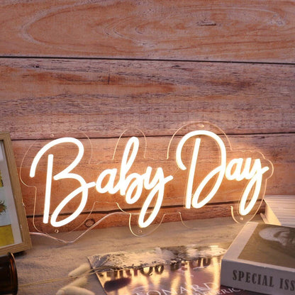 Baby Day Yellow Led Neon Sign - Shineneon