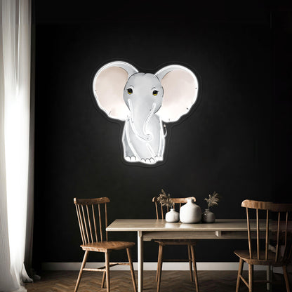 Baby Elephant Neon Signs For Home Decor