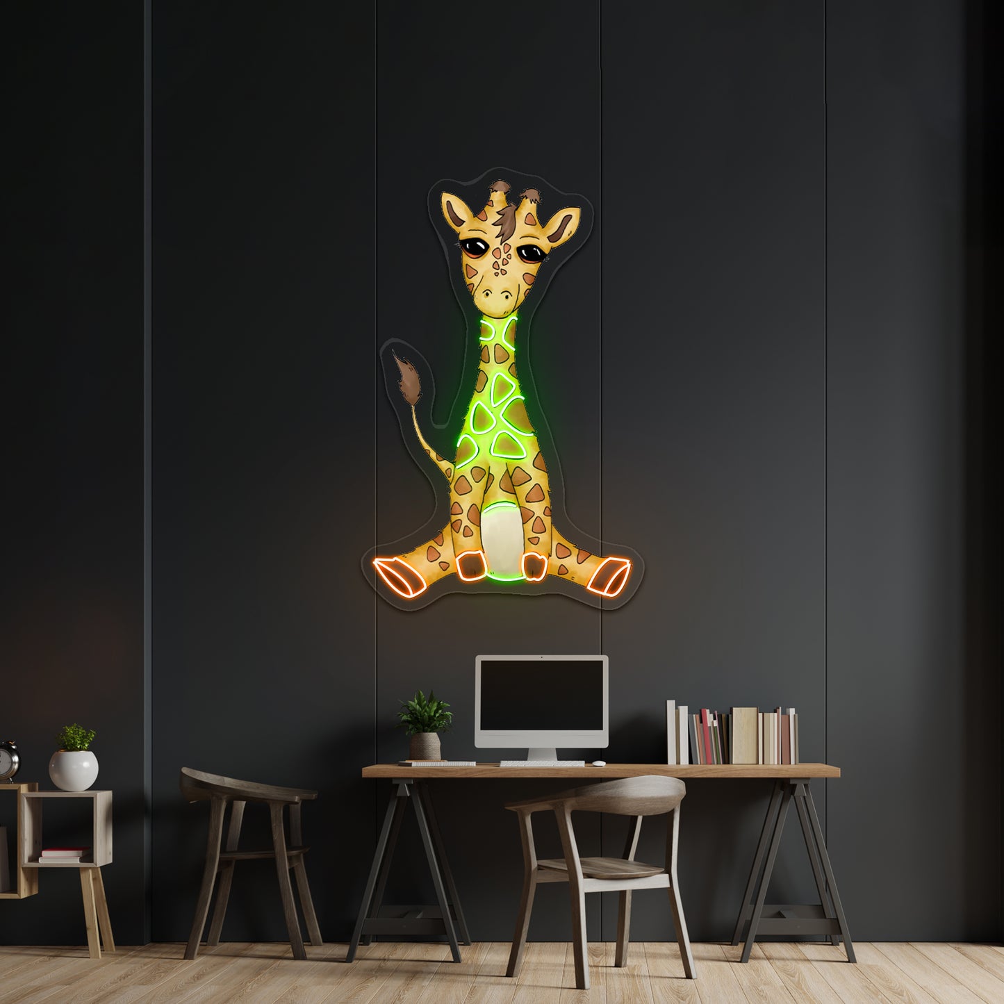 Baby Giraffe Neon Signs For Animal Neon Signs