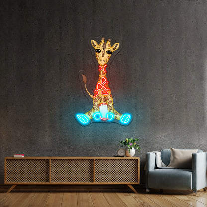 Baby Giraffe Neon Signs For Animal Neon Signs