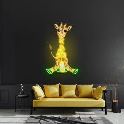 Baby Giraffe Neon Signs For Animal Neon Signs