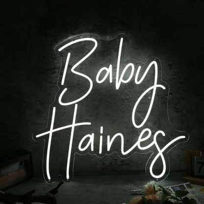 Baby Haines White Neon Sign | Shineneon