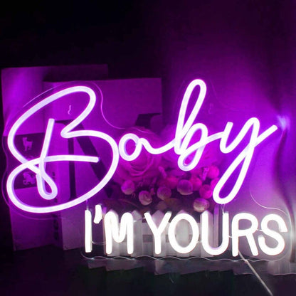 Baby I Am Yours Deco Neon Sign | Shineneon