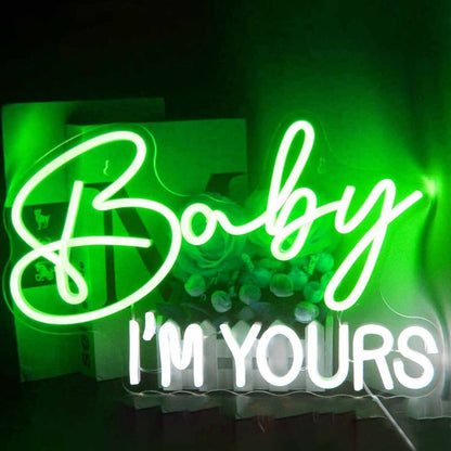 Baby I Am Yours Deco Neon Sign | Shineneon