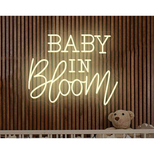 Baby In Bloom Led Sign Business Neon Sign