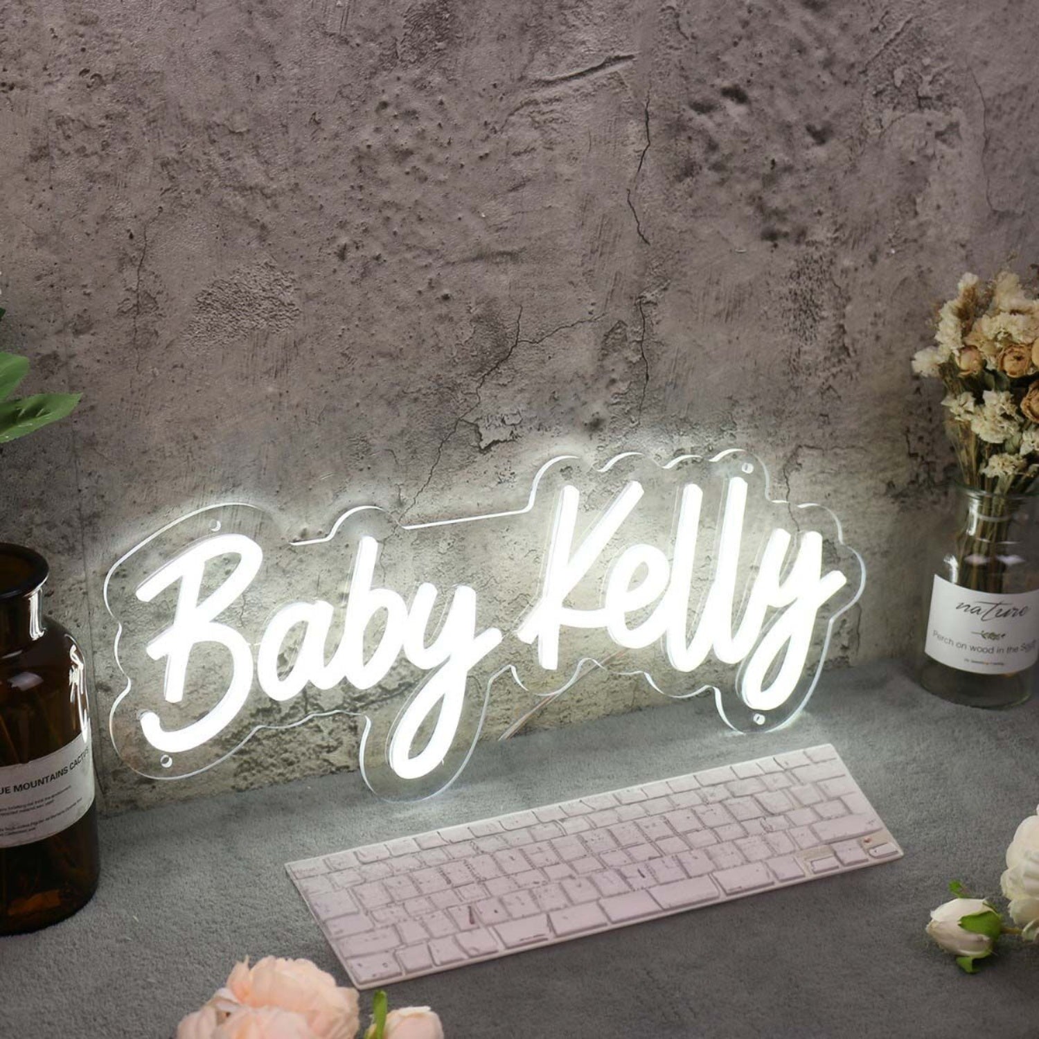 Baby Kelly White Neon Sign | Shineneon