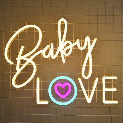Baby Love Neon Sign Adds Charm To Nursery Rooms | Shineneon