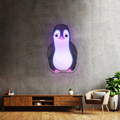 Baby Penguin Neon Signs Neon Signs For Kidsroom - Shineneon