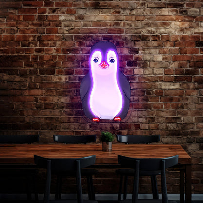 Baby Penguin Neon Signs Neon Signs For Kidsroom - Shineneon