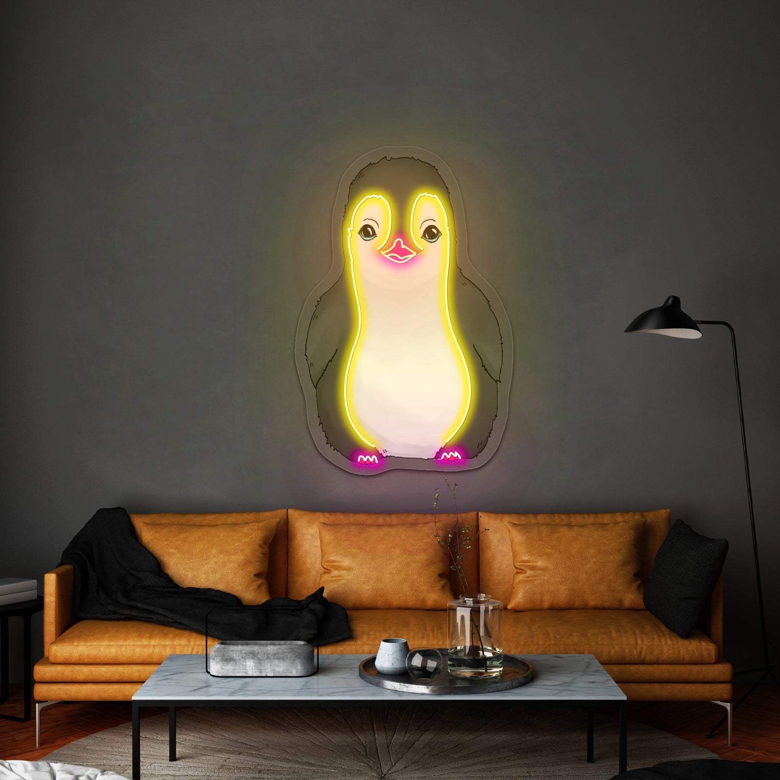 Baby Penguin Neon Signs Neon Signs For Kidsroom - Shineneon