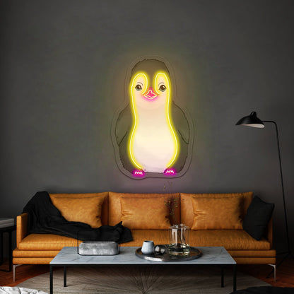 Baby Penguin Neon Signs Neon Signs For Kidsroom - Shineneon