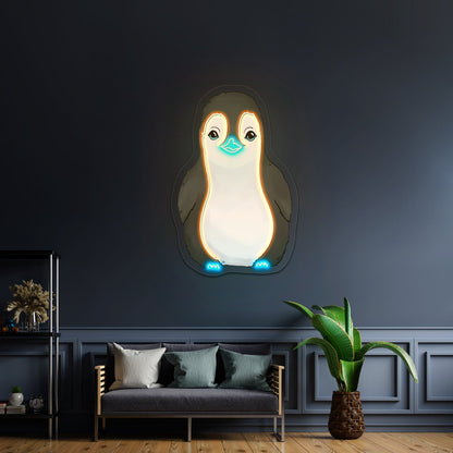 Baby Penguin Neon Signs Neon Signs For Kidsroom - Shineneon