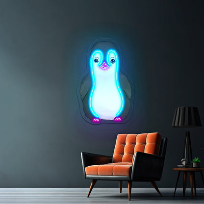 Baby Penguin Neon Signs Neon Signs For Kidsroom - Shineneon