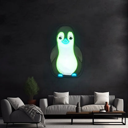 Baby Penguin Neon Signs Neon Signs For Kidsroom - Shineneon
