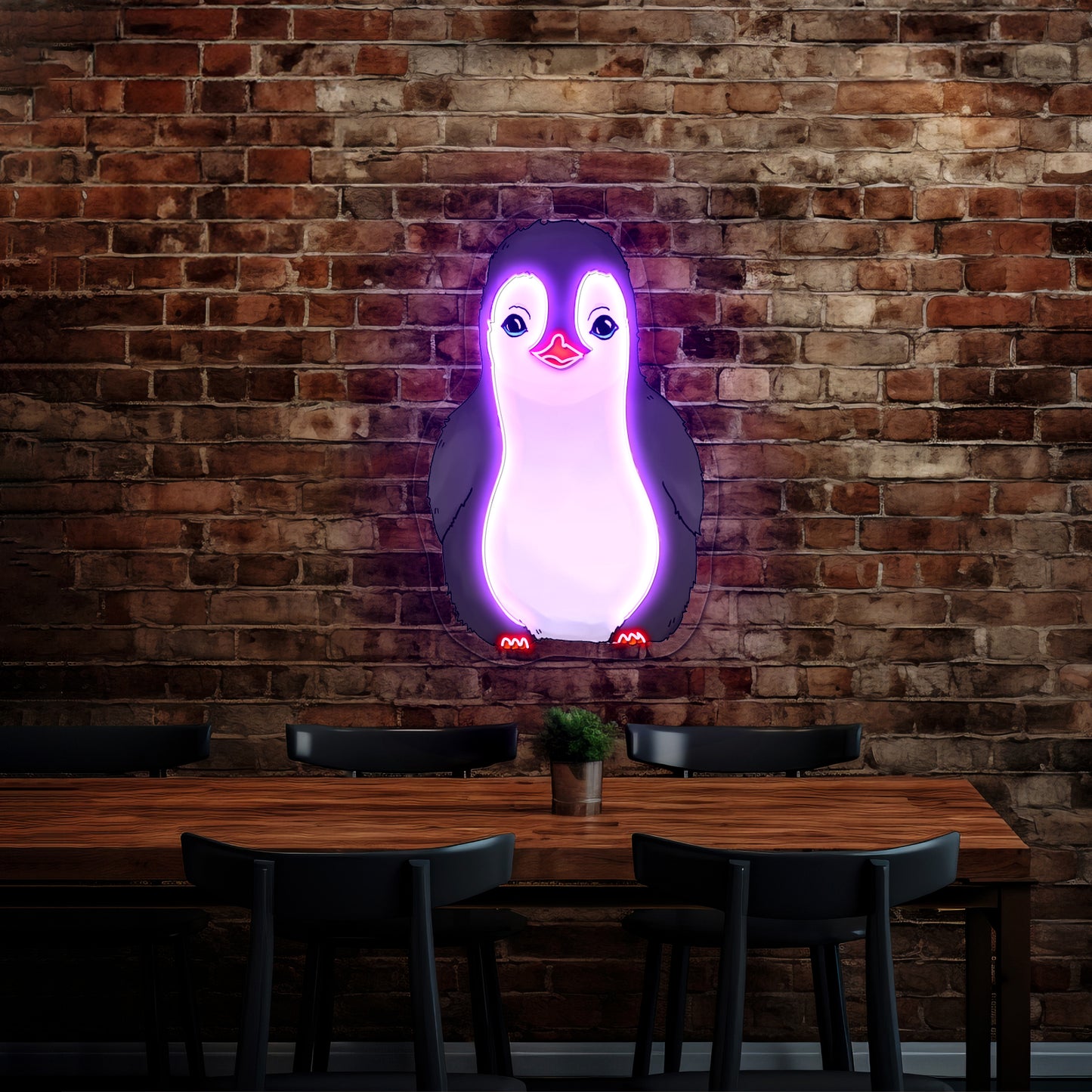 Baby Penguin Neon Signs Neon Signs For Kidsroom