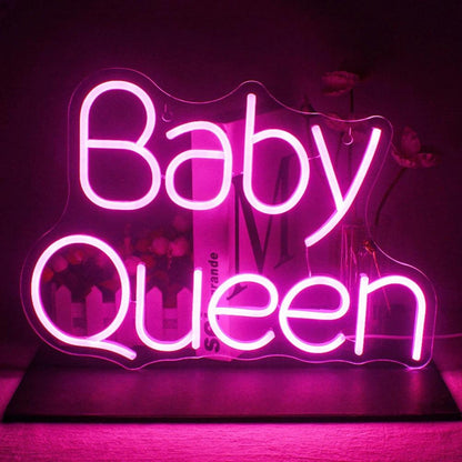 Baby Queen Led Neon Sign Vibrant Pink Room Decor For Girls Bedroom Parties | Shineneon