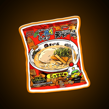Baby Star Crispy Noodle Snack Tenkaippin Snack Food Led Neon Sign Rgb Color - Shineneon