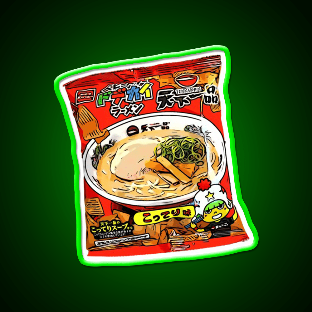 Baby Star Crispy Noodle Snack Tenkaippin Snack Food Led Neon Sign Rgb Color - Shineneon