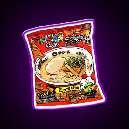 Baby Star Crispy Noodle Snack Tenkaippin Snack Food Led Neon Sign Rgb Color - Shineneon