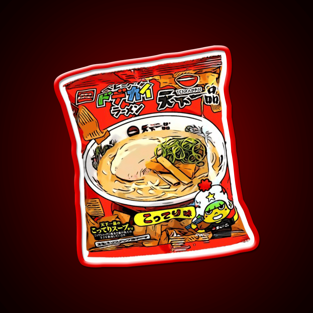 Baby Star Crispy Noodle Snack Tenkaippin Snack Food Led Neon Sign Rgb Color - Shineneon