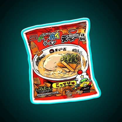 Baby Star Crispy Noodle Snack Tenkaippin Snack Food Led Neon Sign Rgb Color - Shineneon