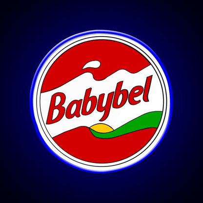 Babybel Cheese Snack Food Led Neon Sign Rgb Color - Shineneon