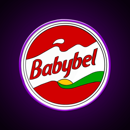 Babybel Cheese Snack Food Led Neon Sign Rgb Color - Shineneon