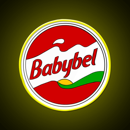 Babybel Cheese Snack Food Led Neon Sign Rgb Color - Shineneon