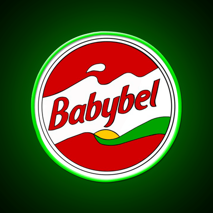 Babybel Cheese Snack Food Led Neon Sign Rgb Color - Shineneon