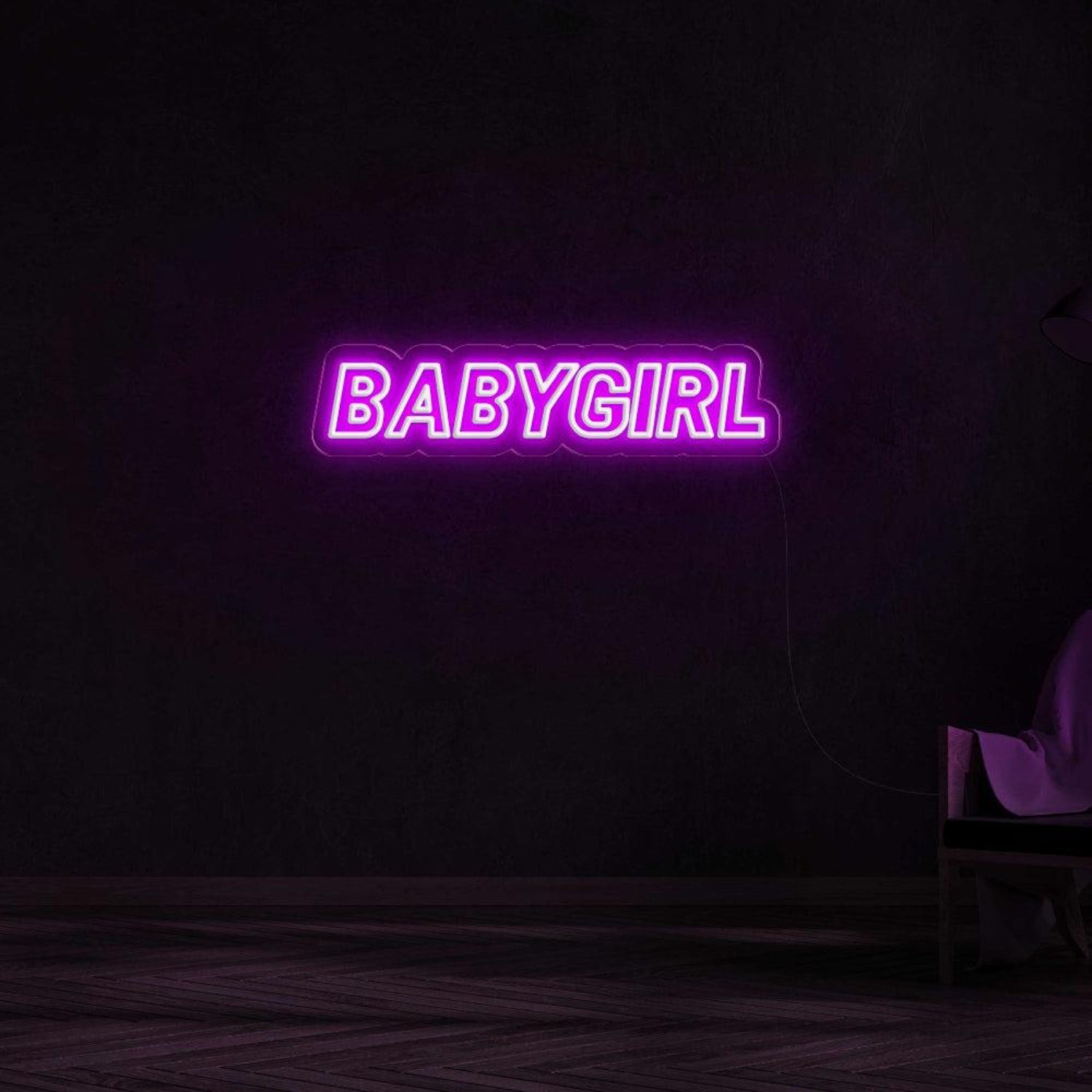 Babygirl Blue Led Neon Sign For Modern Bedroom Home Decor | Shineneon