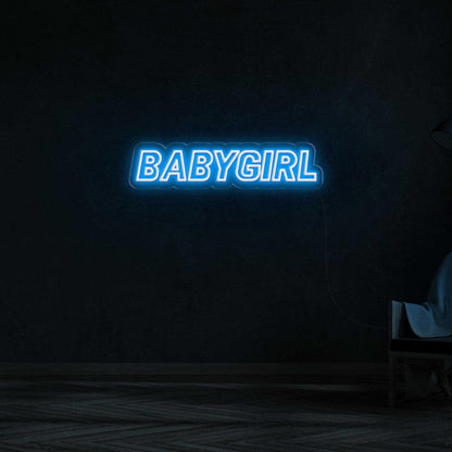 Babygirl Blue Led Neon Sign For Modern Bedroom Home Decor | Shineneon