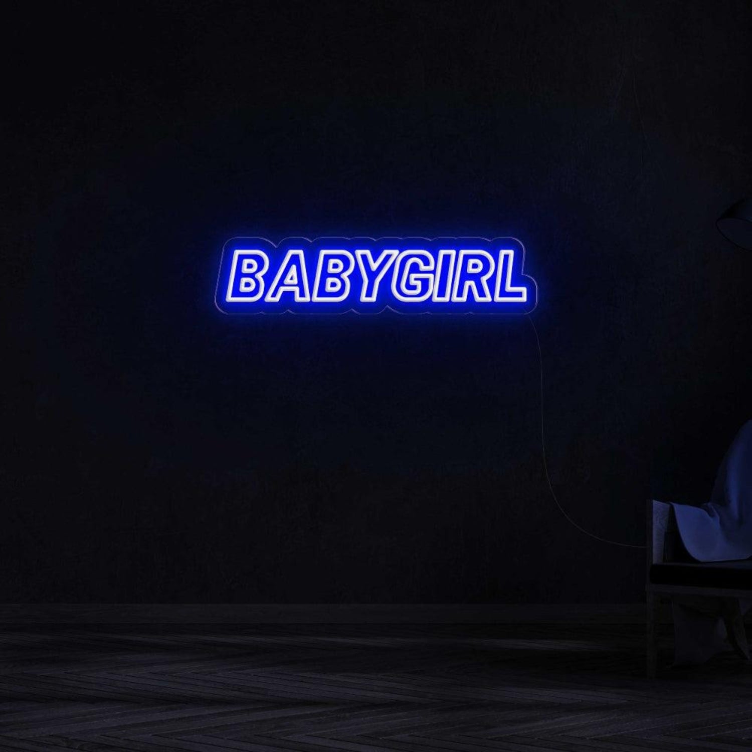 Babygirl Blue Led Neon Sign For Modern Bedroom Home Decor | Shineneon