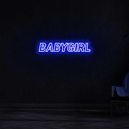 Babygirl Blue Led Neon Sign For Modern Bedroom Home Decor | Shineneon