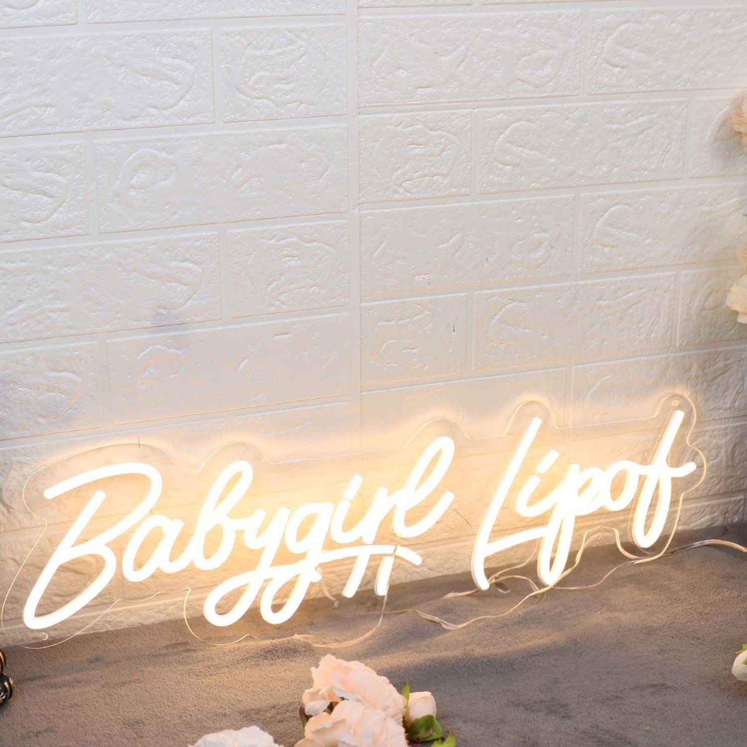 Babygirl Lipof Yellow Led Neon Sign - Shineneon