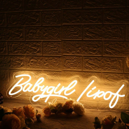 Babygirl Lipof Yellow Led Neon Sign - Shineneon
