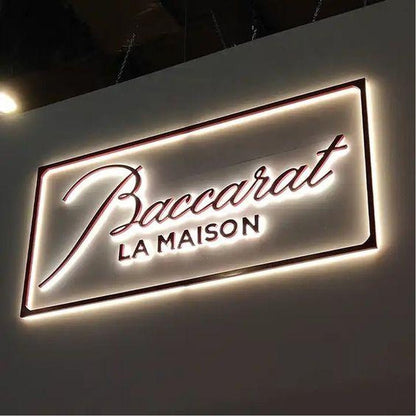 Baccarat La Maison 3D Backlit Letters Business Metal Led Sign - Shineneon