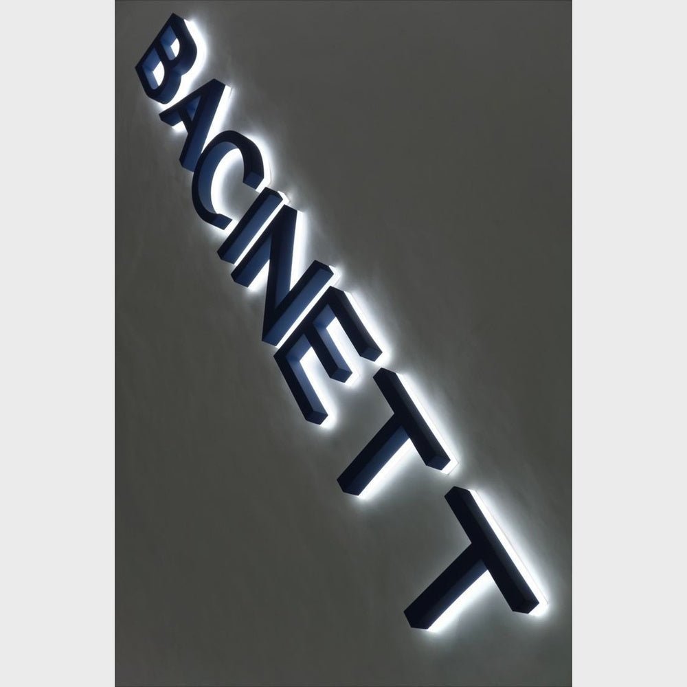 Bacinett 3D Backlit Channel Letters Led Light Sign - Shineneon