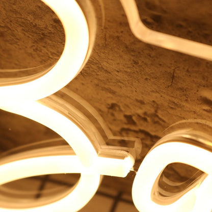 Back And Body Yellow Led Neon Sign - Shineneon