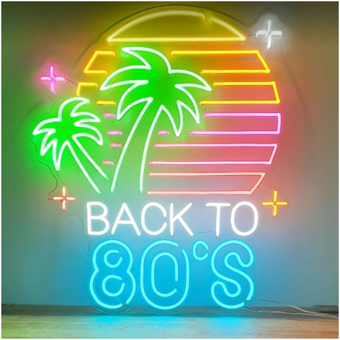 Back To 80s Led Sign Business Neon Sign