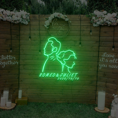 Back To Back Wedding Custom Neon Sign | Shineneon
