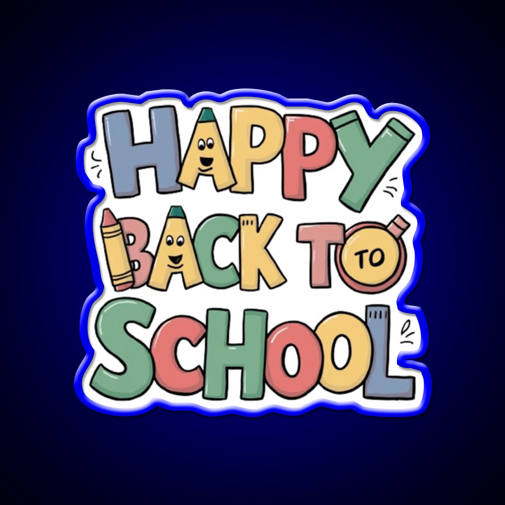 Back To School Welcome Led Neon Sign Open Sign Rgb Color - Shineneon