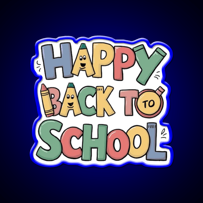 Back To School Welcome Led Neon Sign Open Sign Rgb Color - Shineneon