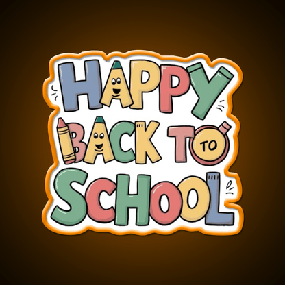 Back To School Welcome Led Neon Sign Open Sign Rgb Color - Shineneon