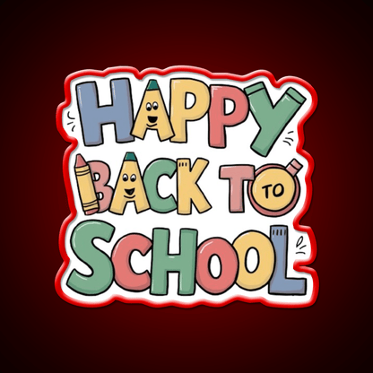 Back To School Welcome Led Neon Sign Open Sign Rgb Color - Shineneon
